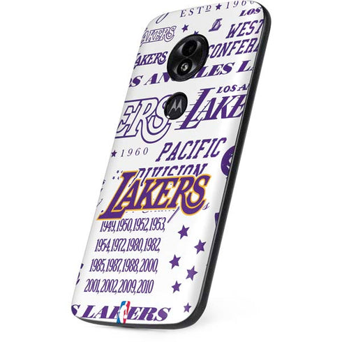 NBA LA Lakers Historic Blast Moto E5 Play Skin